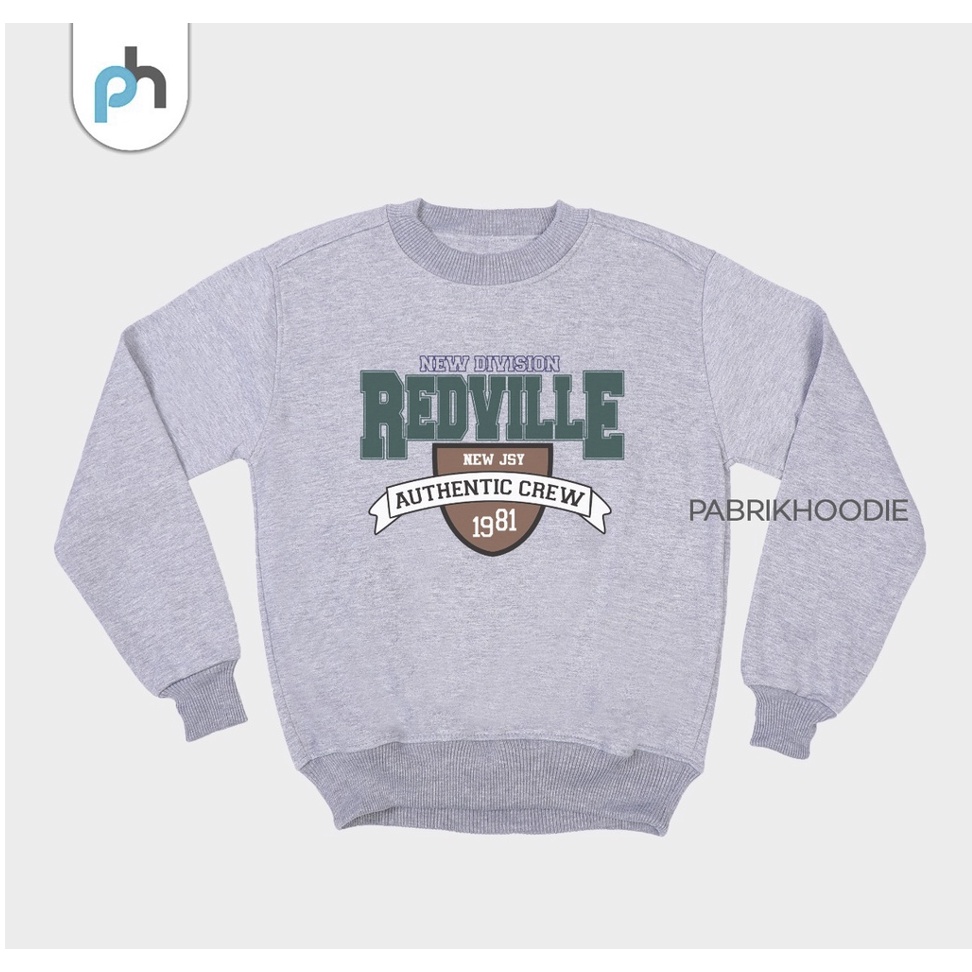 PABRIKHOODIE - BASIC SWEATER REDVILLE M-XXL (SABLON) (PRIA &amp; WANITA)