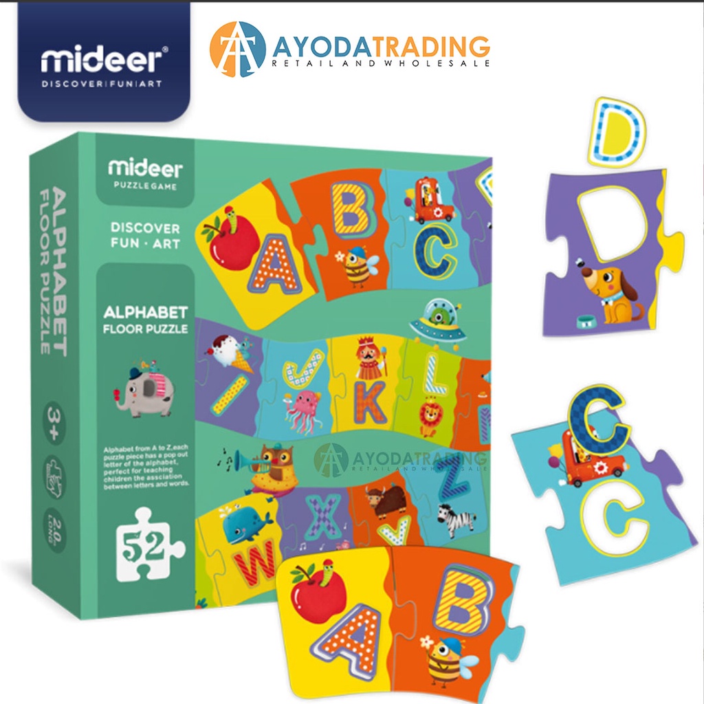 Mideer Alphabet Floor Puzzle Hadiah Kado