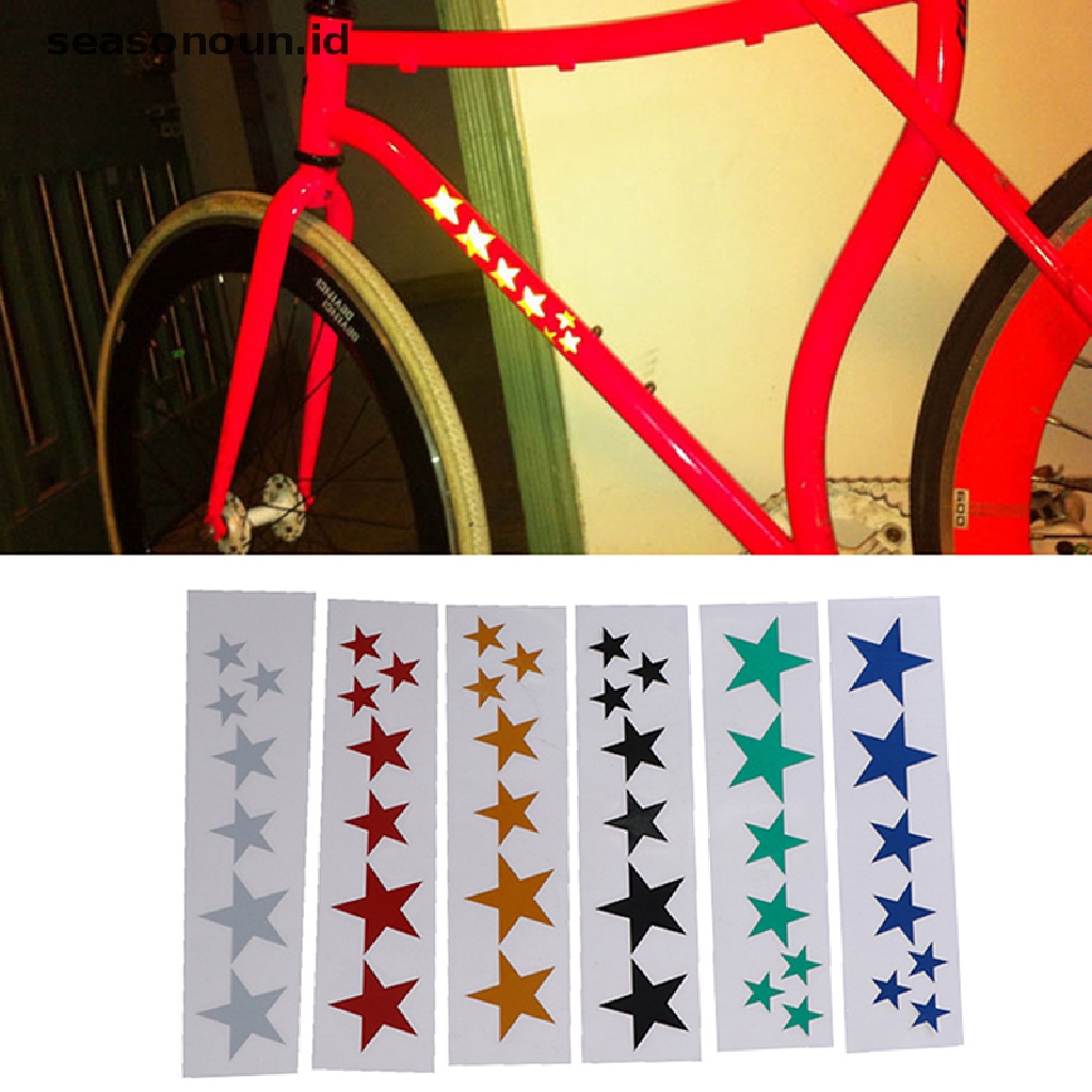 (seasonoun) Stiker Reflektif Untuk Frame Sepeda Gunung