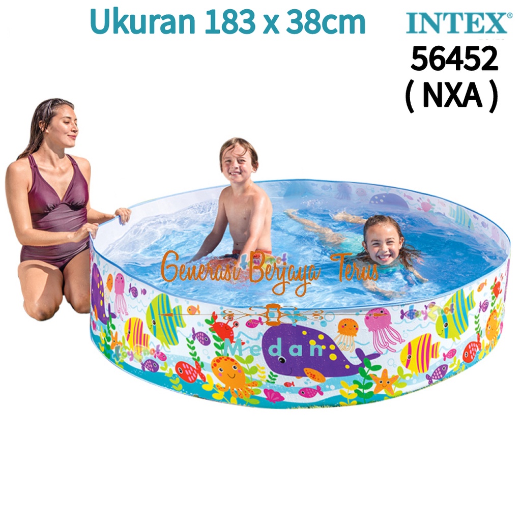 INTEX 56452 Kolam Anak / Kolam Renang Tanpa Pompa 183 cm