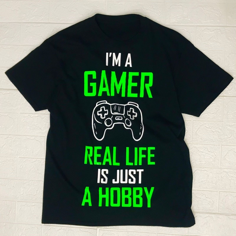 Kaos Gamer Real Life is just a Hobby Black