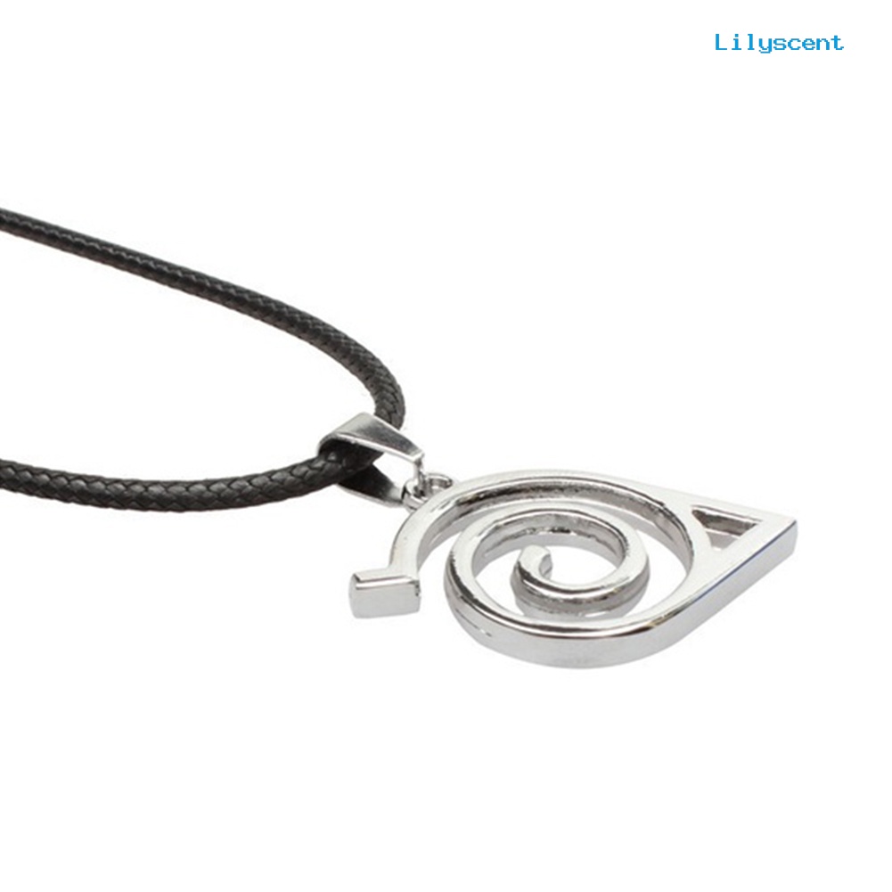 Kalung Liontin Logo Anime Naruto Bahan Metal Untuk Unisex