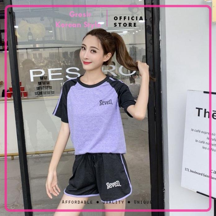 Baju Setcel Setelan Olga Celana Fashion Wanita Bear Santai Import DiskonR28C