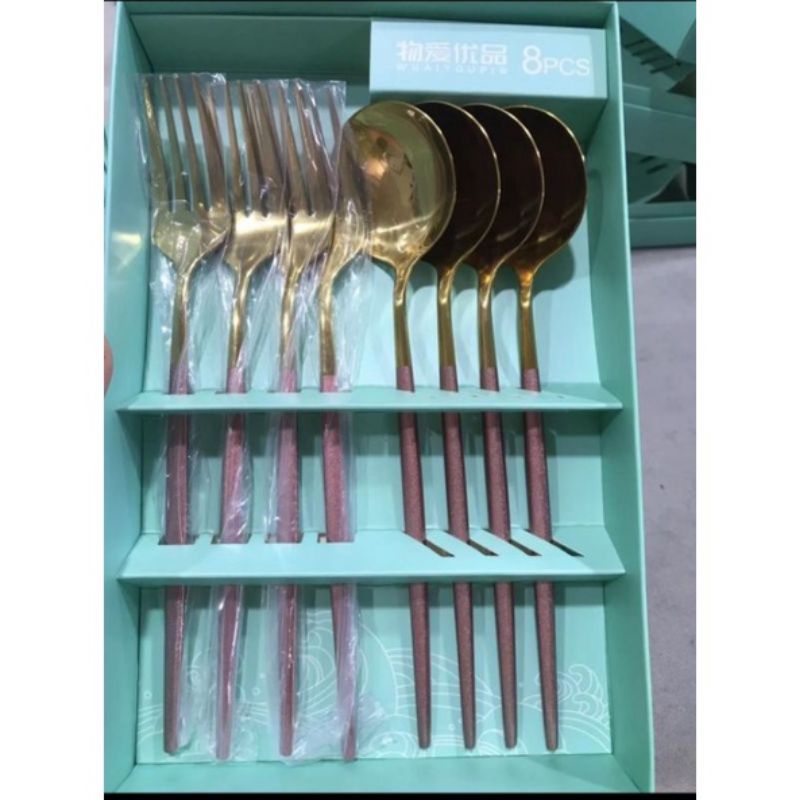 Tableware GIFT Box Sendok Sumpit KOREA HAMPERS / KADO / SOUVENIR PERNIKAHAN