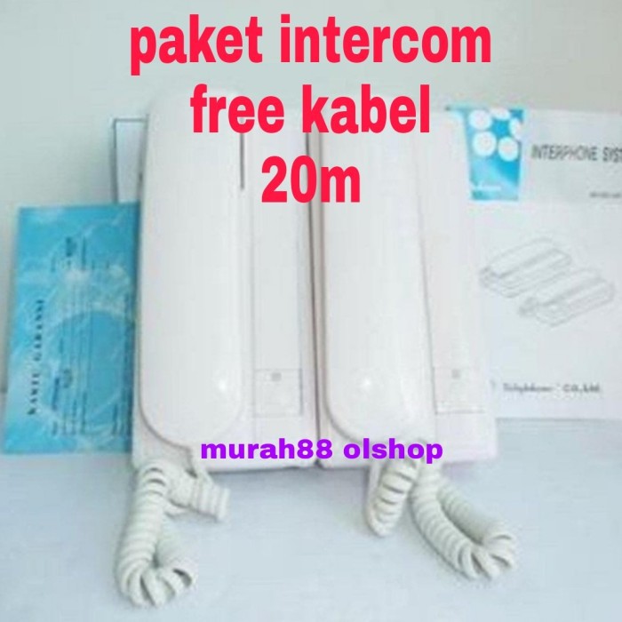 paket intercom vitaphone kxt-111 2unit kabel 20m