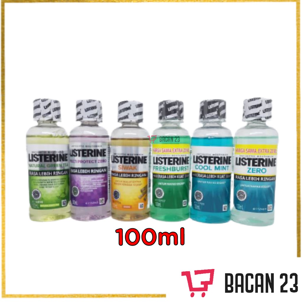 Listerine (100ml) / Penyegar Mulut / Antiseptic Mouthwash / Obat Kumur