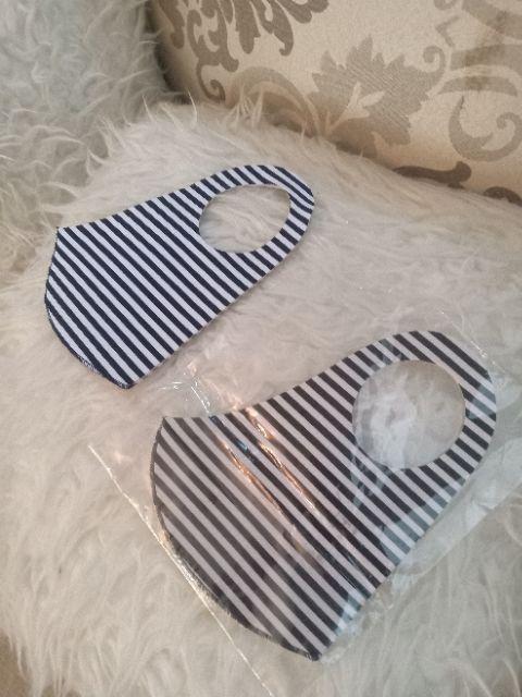 Masker Kain Scuba Motif Stripe