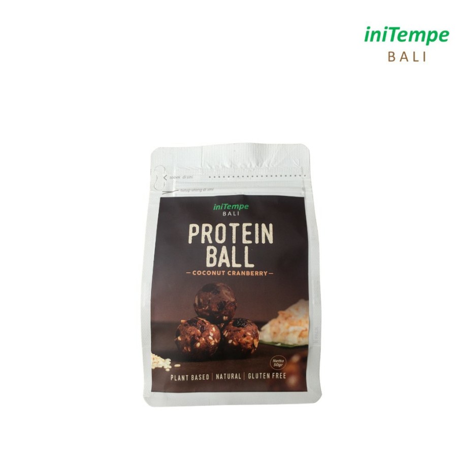 

Ini Tempe Bali Protein Ball 50 gr ( Gluten Free ) - Coconut Cranberi