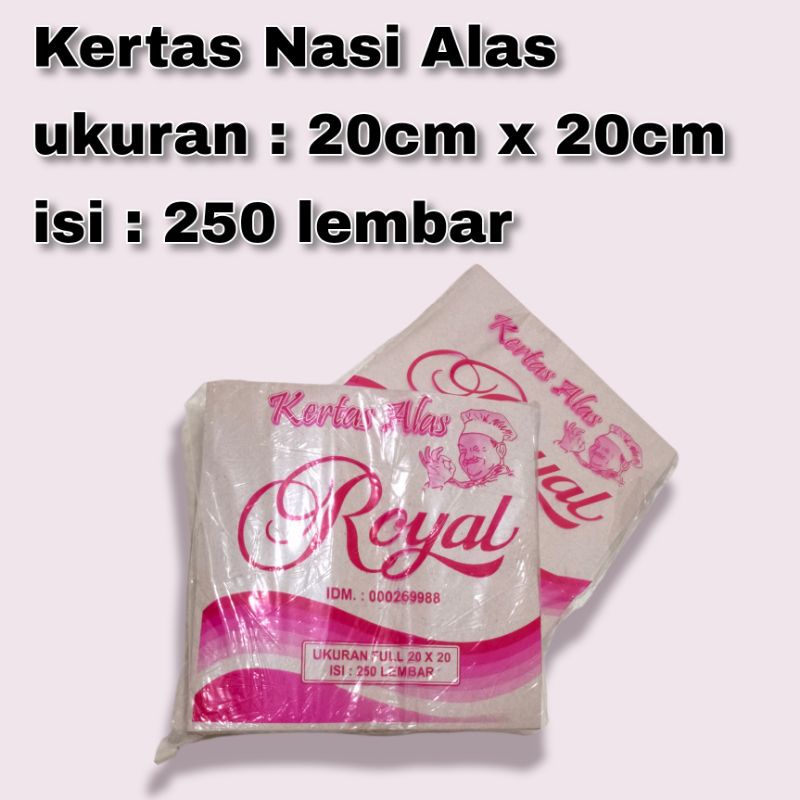 

Kertas Nasi Alas uk.20x20 Kertas Nasi Tatakan Nasi