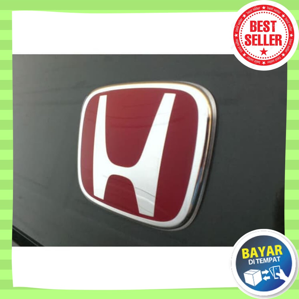 Emblem OEM Mobil Honda Merah Red Emblem Logo Honda Civic