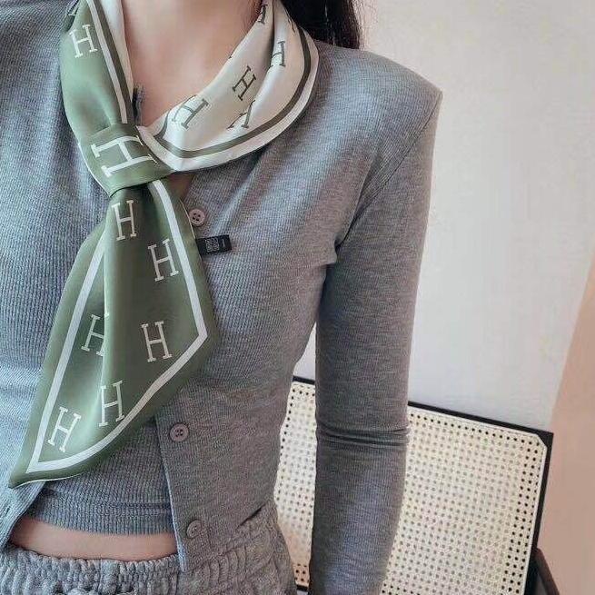 Scarf Leher Scarf Twilly Import High Quality Twilly Halus
