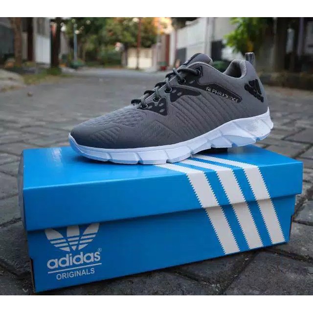 COD BOSS !! SEPATU PRIA SPORT ADIDAS ALPHABOUNCE KETS RUNNING JOGING OLAHRAGA MURAH