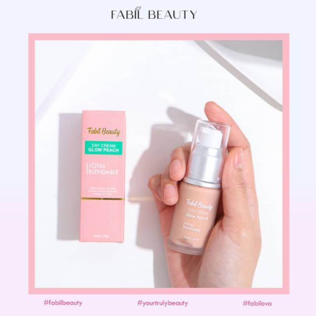 COD | Fabil Day Cream Glow PEACH Perawatan Wajah BPOM Kosmetik Wajah Halal Fabil Skin