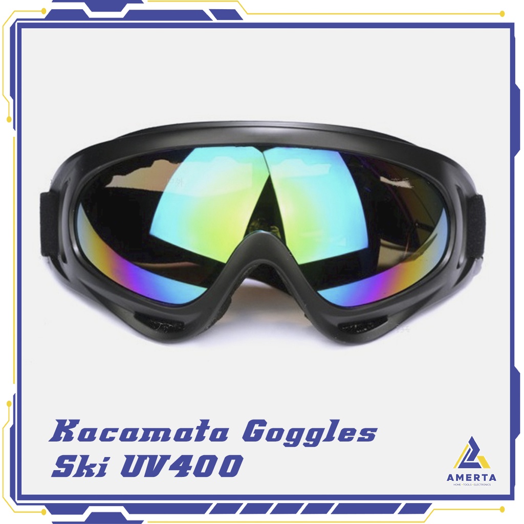 TaffSPORT Kacamata Goggles Motor / Ski UV400 - Multi colour