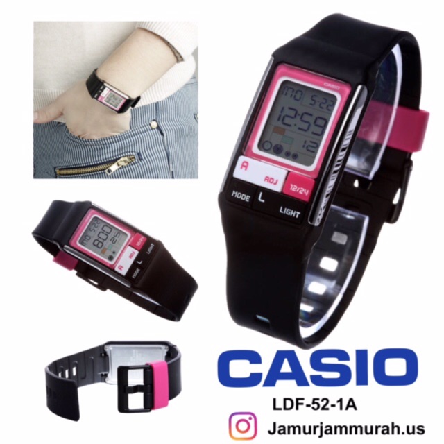 Jam Casio Wanita LDF-52-1A Original Garansi Resmi 1 Tahun
