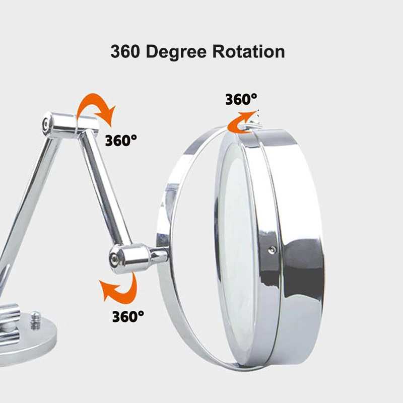 ORZ Cermin Make Up Lampu LED Double Side 7X Magnification - WM01