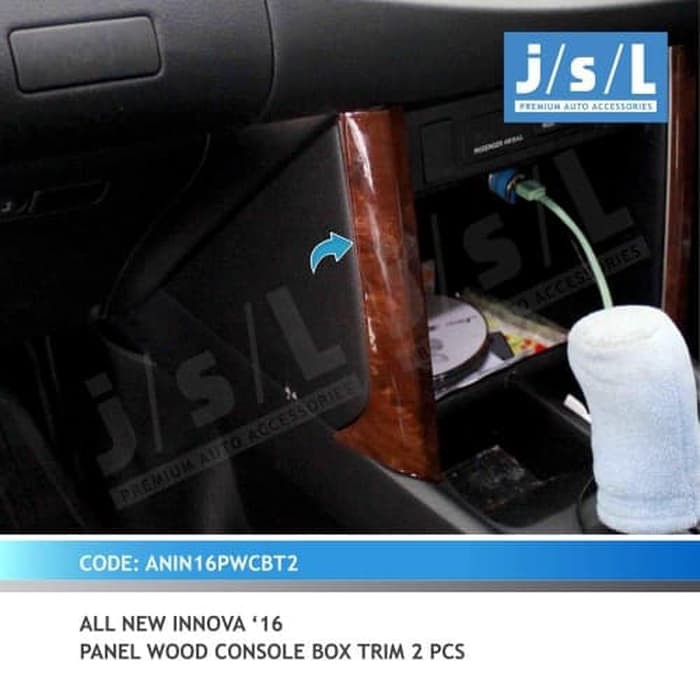 Wood Panel Console Box All New Innova 2016