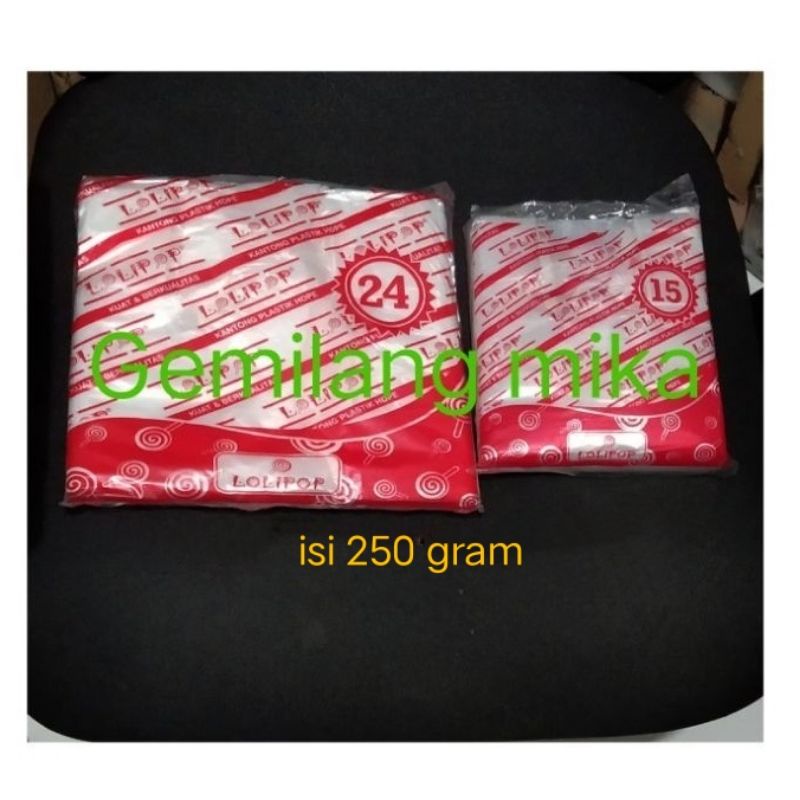 kantong plastik bening isi 250gram MURAH