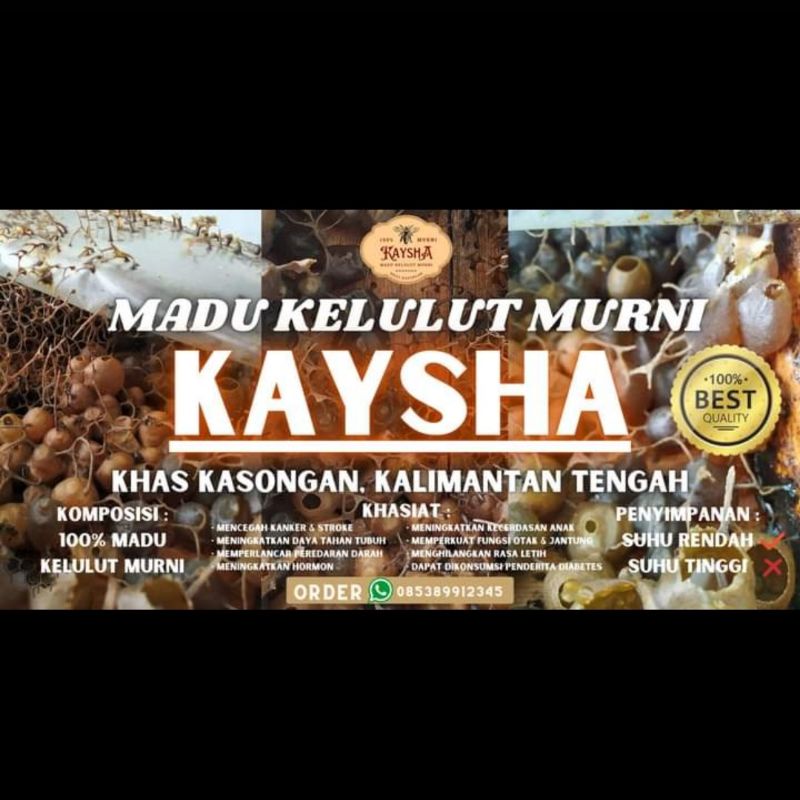 

Madu kelulut asli 100% , madu, madu kelulut itama