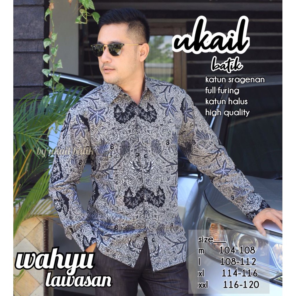 WAHYU LAWASAN UKAIL KEMEJA BATIK SOLO PRIA LENGAN PANJANG LAPIS FURING ATASAN BATIK PREMIUM MODERN KATUN HALUS TRI TUNGGAL DWI SUKMO PEKSI IJO NOGO EMAS ABDHI VIOLET ABDI JAYA PRASTOWO MERAH PRASTOWO PINK MEGO TRUNTUM MEGO TOSCA BROTOJOYO WIRADANU KEMBANG