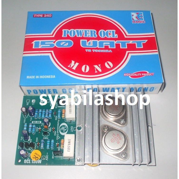 KIT POWER STEREO OCL 150 WATT MONO TR TOSHIBA