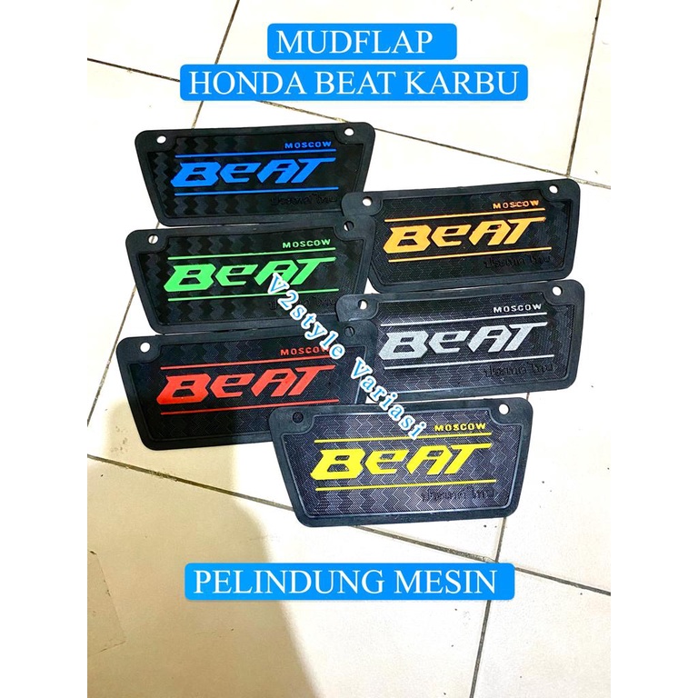 Mudflap BEAT KARBU ASLI KARET TEBAL Penahan Lumpur spakbor kolong Pelindung MEsin dinamo starter AksESORIES MURAH)MUDFLAP BEAT KARBU KARBON KARET PENAHAN LUMPUR KOLONG SPAKBOR BEAT CARBU MUD FLAP BEAT LAMA MODEL CARBON BATIK