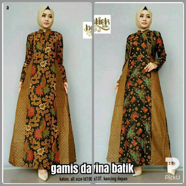 Suplier Gamis Batik Syar'i Madiya Katun Unggul Jaya Dress Kombinasi Mic Wolfice Sopal All Size Fit To Xl 110 D67jb0cnn7Nq7