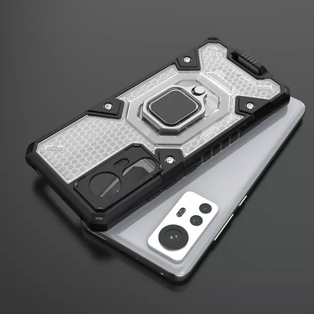 XIAOMI 12 / XIAOMI 12 PRO COVER SOFTCASE RUGGED ARMOR CAPSULE TRANSPARAN RINGSTANDING RING SILICONE SOPFT CASE - XIAOMI 12