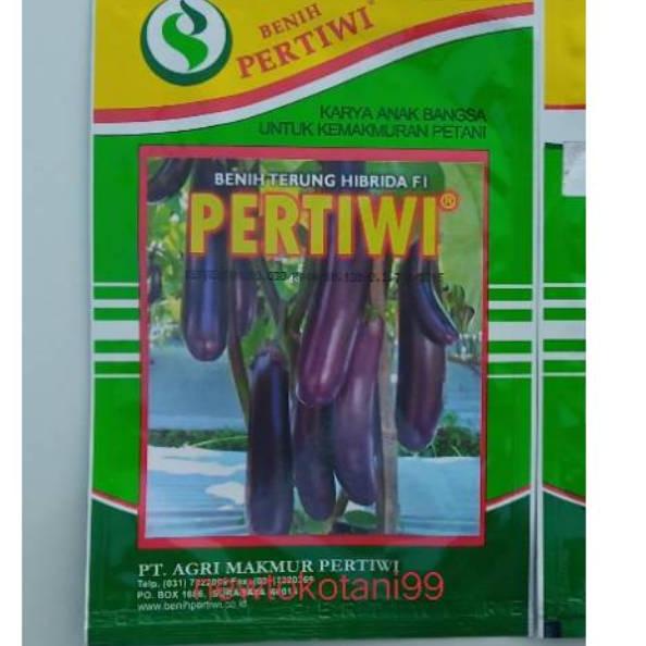 ➦ Benih bibit terong ungu hibrida PERTIWI F1 terung panjang 5 gram ✭