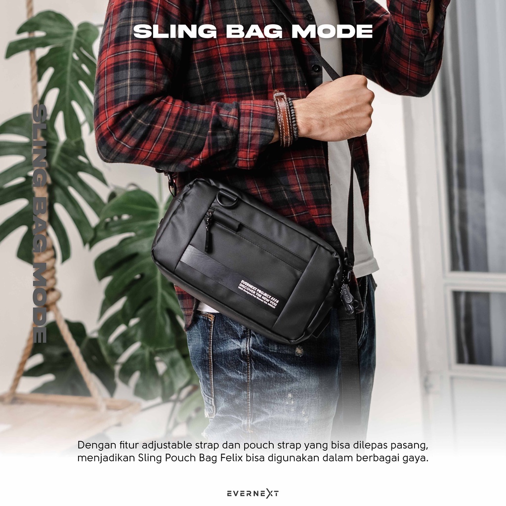 Tas Tangan Pria FELIX Sling Pouch Bag Clutch Tas Selempang