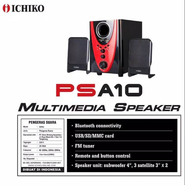 Speaker Bluetooth ichiko PSA10