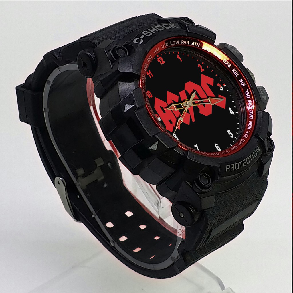 (ISTIMEWA BOSSQUE) JAM TANGAN ACDC LIST MERAH - EXCLUSIVE 20