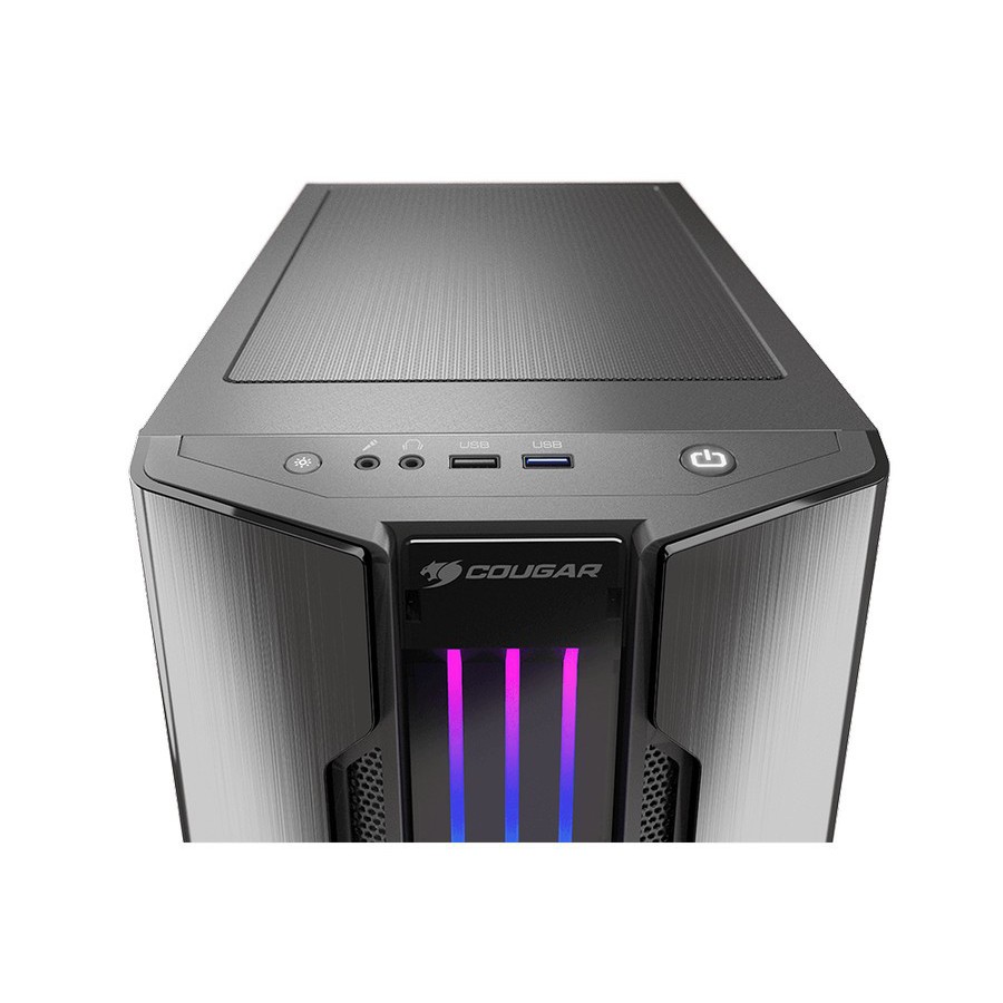 Cougar PC Case Gemini M RGB Glass-Wing Mid-Tower - Hitam