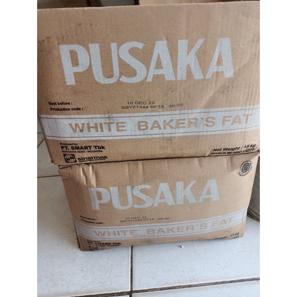 

Mentega Putih Pusaka 1dus 15kg