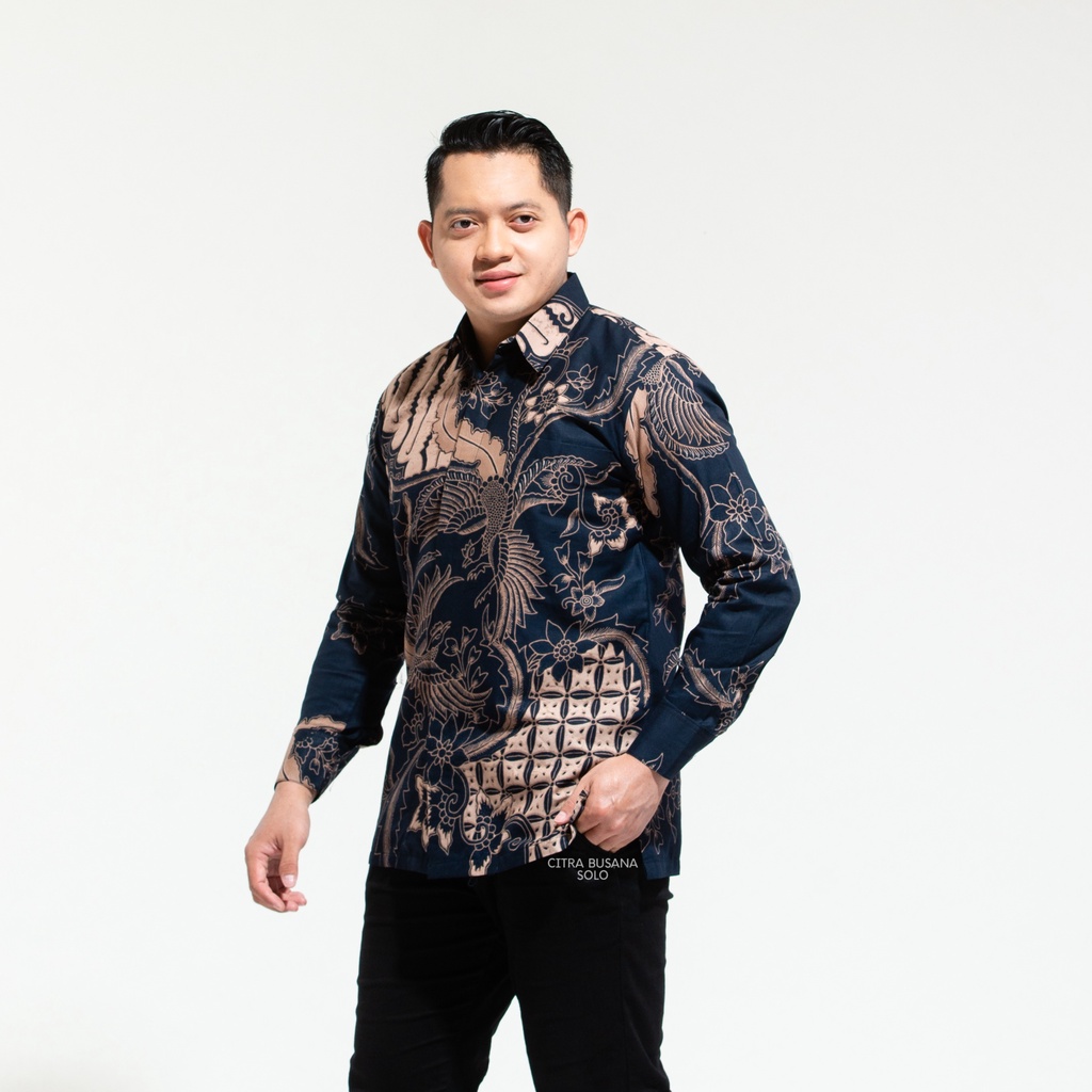 GAUTAMA Kemeja Batik Pria Full Furing Bahan Katun Primisima