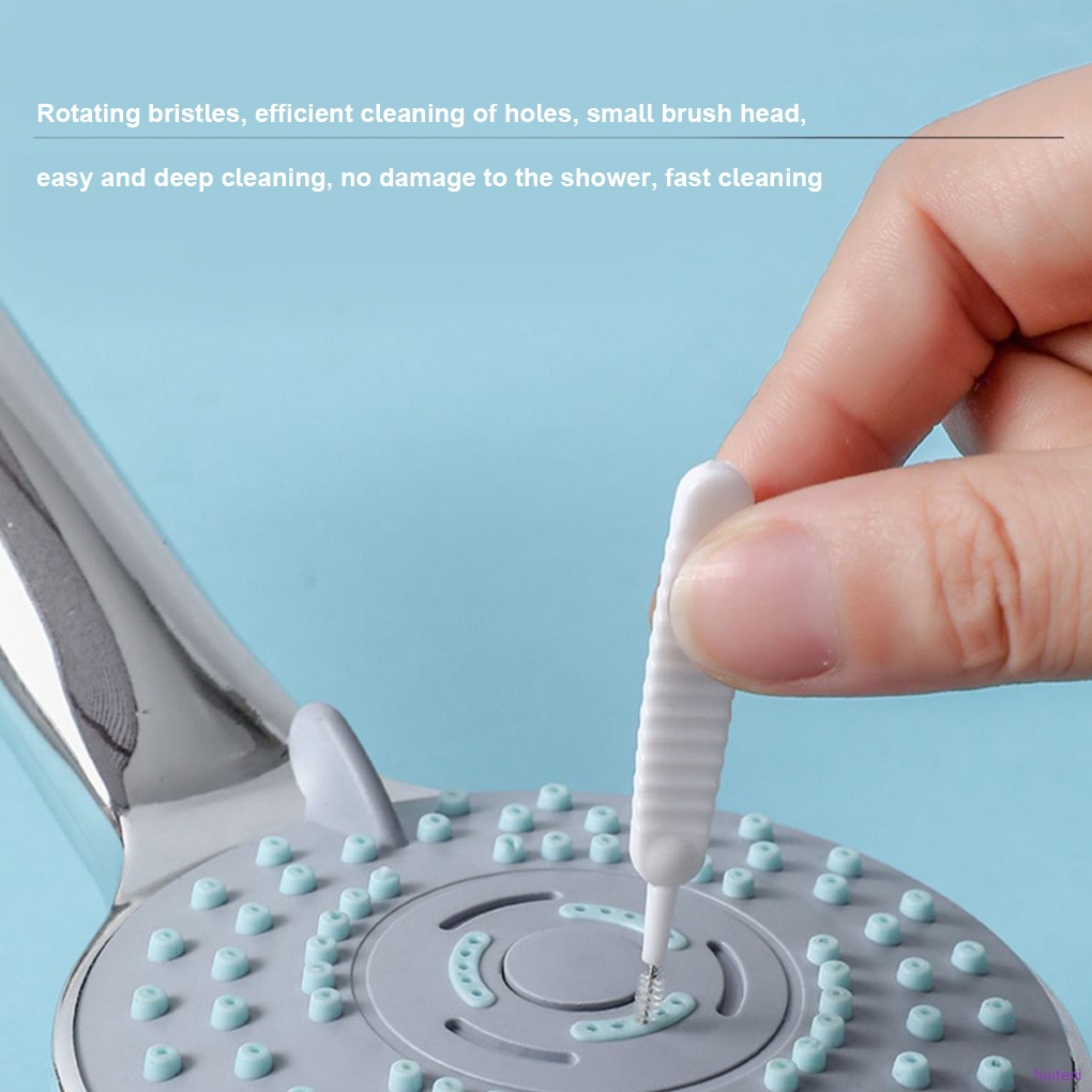 Showerhead Cleaning Brush Anti-clogging Bathroom Shower Head Brush Nylon Phone Hole Cleaning Tool huiteni.id