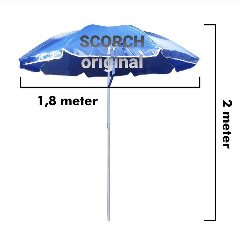 Payung Tenda Pantai jualan Murah / Taman UK 40 inch =100-200cm