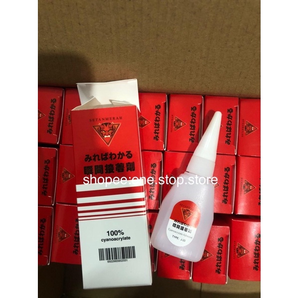 

Lem Setan Merah / Lem Serbaguna / Lem Tetes Cair / Perekat 10ml