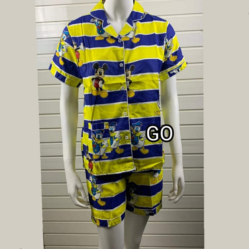 BB PIYAMA WANITA / BAJU TIDUR WANITA 3 IN 1 Motif Karakter