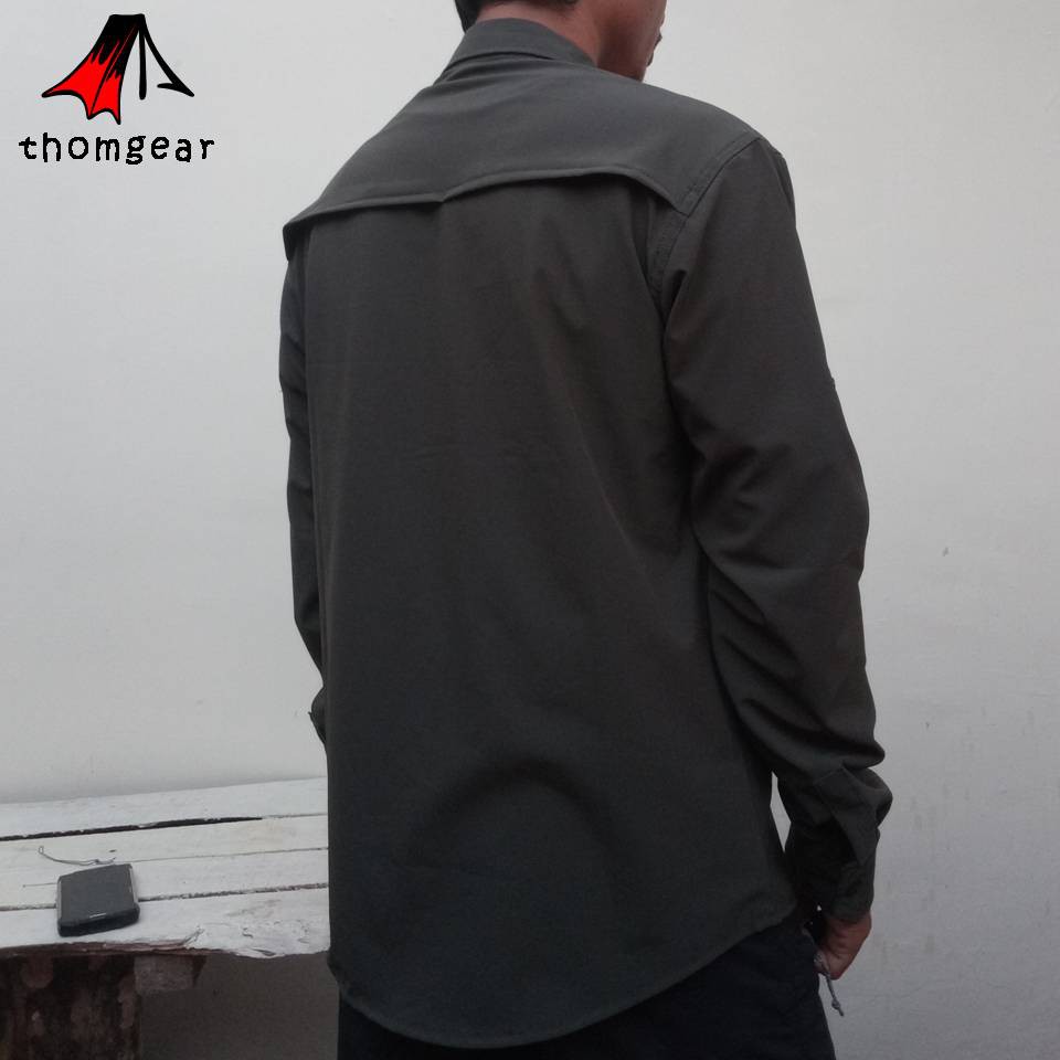 Thomgear Kemeja Tnf Outdoor Lapangan Tactical Material Despo Stretch Quick Dry Waterrepellant