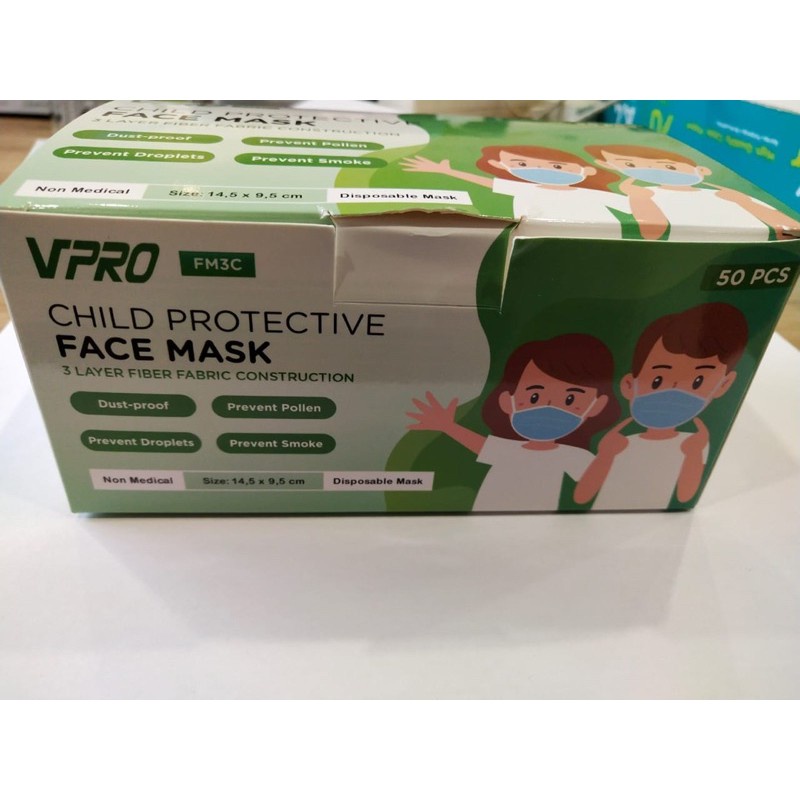 Masker ANAK Vpro isi 50 PCS