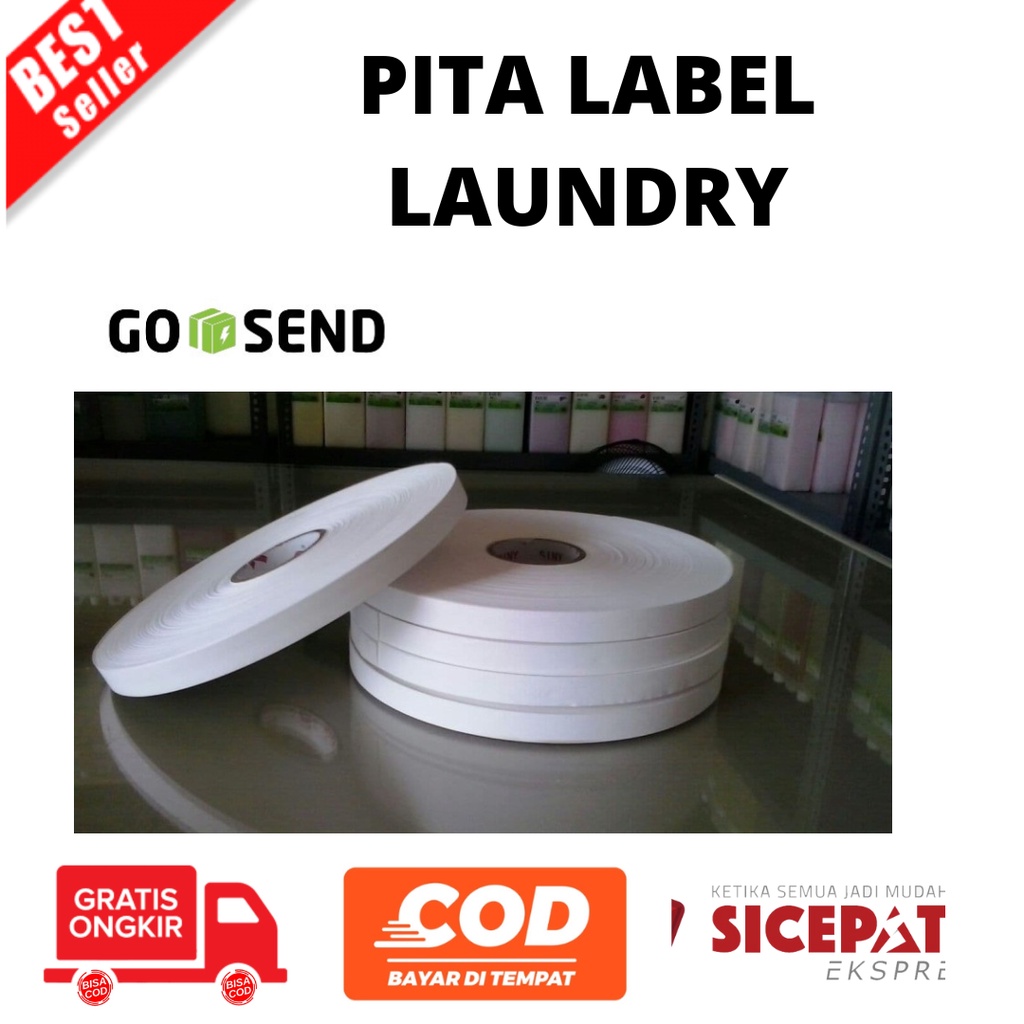 

Mi [BAYAR DI TEMPAT] Pita Label Laundry Nylon 0,5 inch (12 mm)