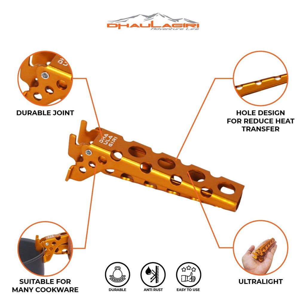 (COD) Pot Handle Atau Penjepit Panci Nesting Dhaulagiri/gagang nesting kemping