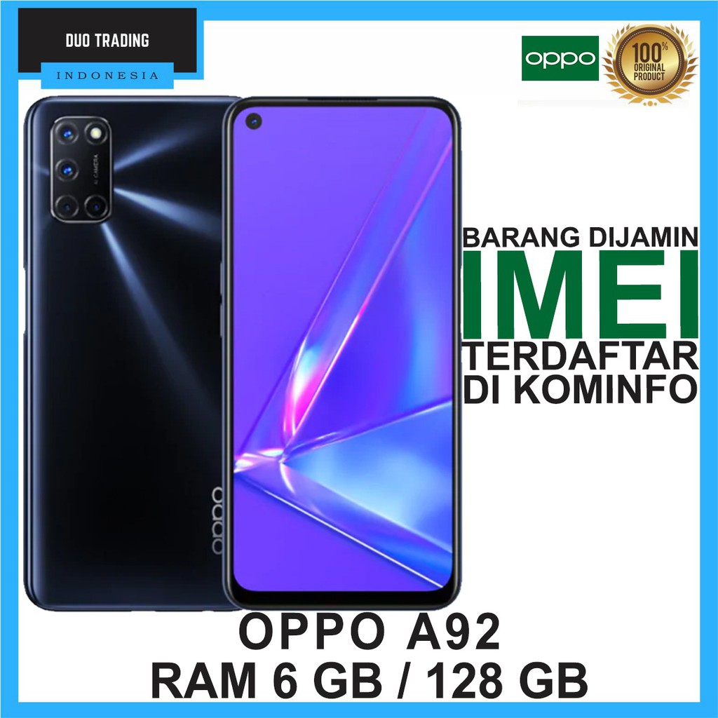 Oppo A92 Ram 6 GB Rom 128 GB Garansi Resmi Oppo Indonesia