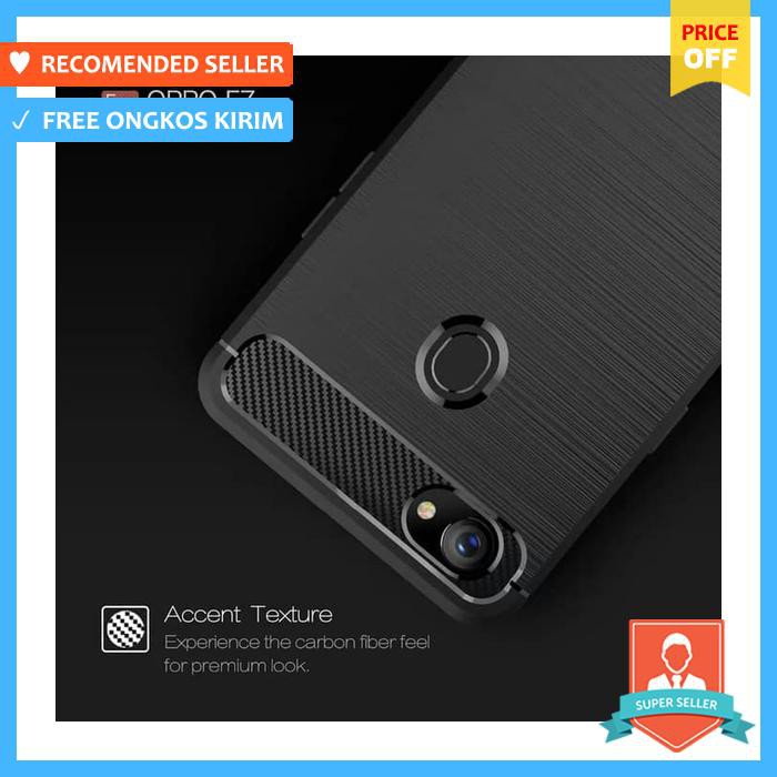 Soft Case Handphone - Oppo F7 Carbon Slim Case Oppo F7 Case Matte Dof Rugged Oppo F7
