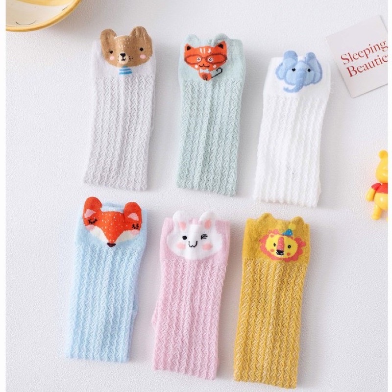 Import Kaos Kaki selutut Anak Bayi 1-3 tahun Anti nyamuk elastis jala Anti pengap lecet Sock Baby Overknee woll