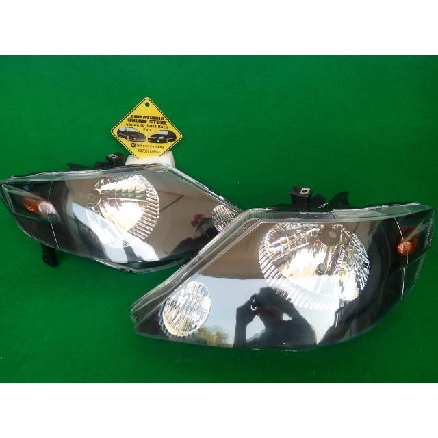 Headlamp Lampu  Depan Blackhousing Honda  City  GD8 IDSI VTEC 