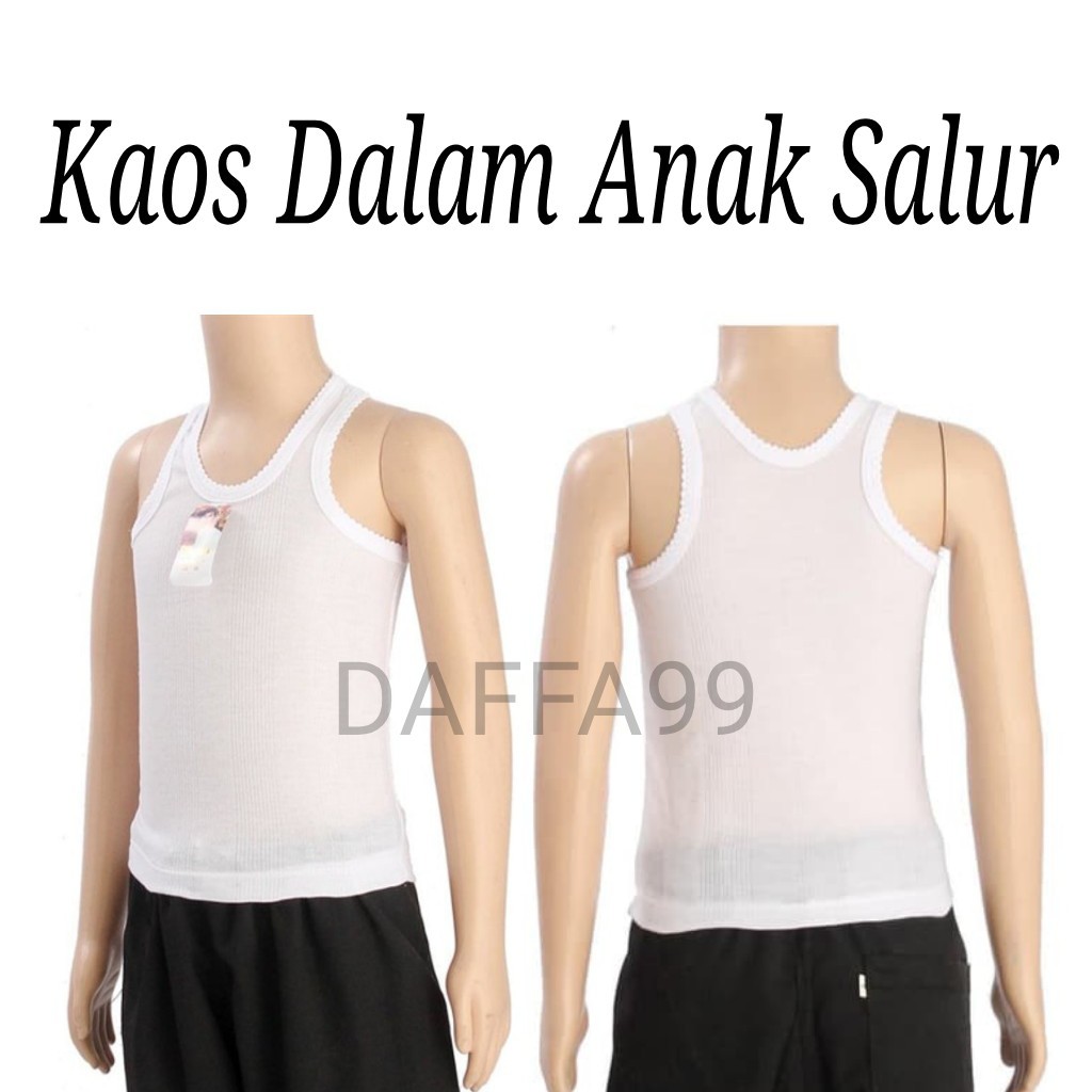 12 pcs Kaos dalam anak singlet anak kaos kutang Ukuran S M L XL 3L