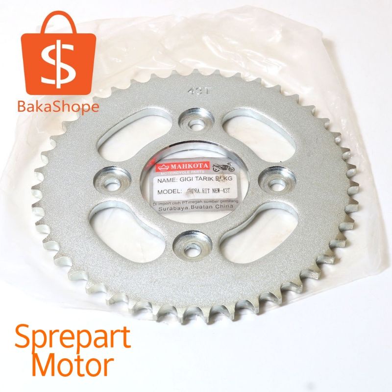 Gir Ger Gear Belakang Honda Supra Fit New Karisma Revo Ukuran 428 X 43