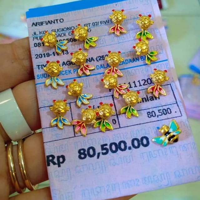 EMAS ASLI 24 KARAT HONGKONG IKAN KOIl